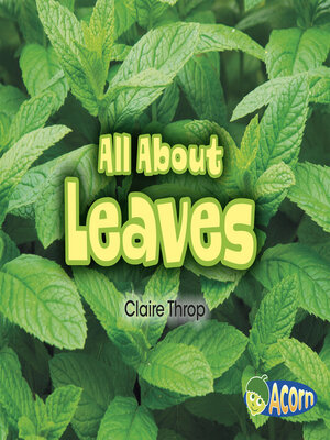 cover image of All About Leaves